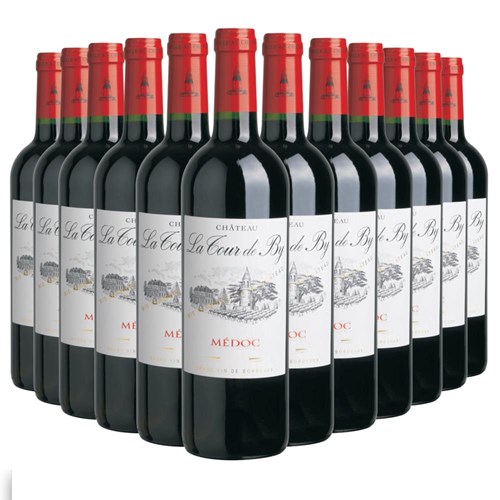Case of 12 Chateau Tour de BY Bordeaux 75cl Red Wine